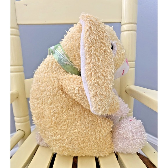 Dan Dee Plush Bunny Yellow White Rabbit Easter Collector's Choice Floppy Ears - Picture 4 of 8